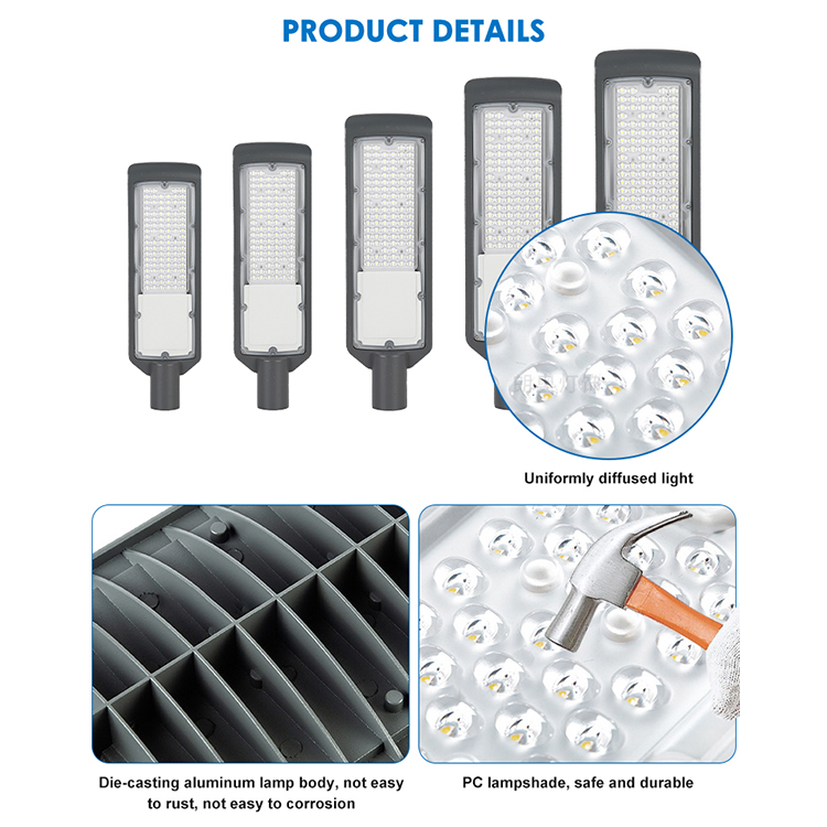 Factory Price Parking Lot Lighting Ip65 Waterproof Smd 30w 50w 100w 150w 200w Led Street Light