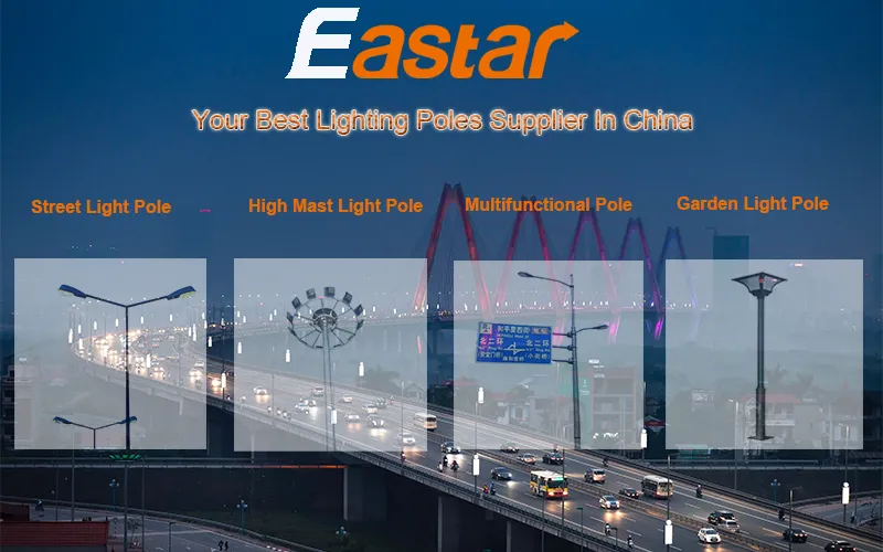High Mast Lighting System with Efficient LED Flood Light