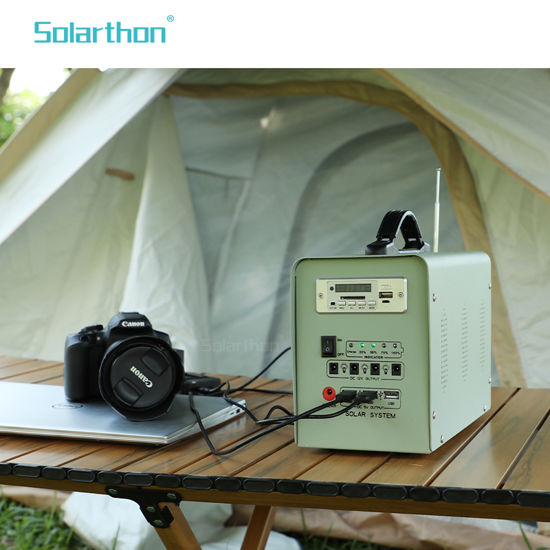 Efficient 30W Portable Solar Lighting System for Outdoor Adventures