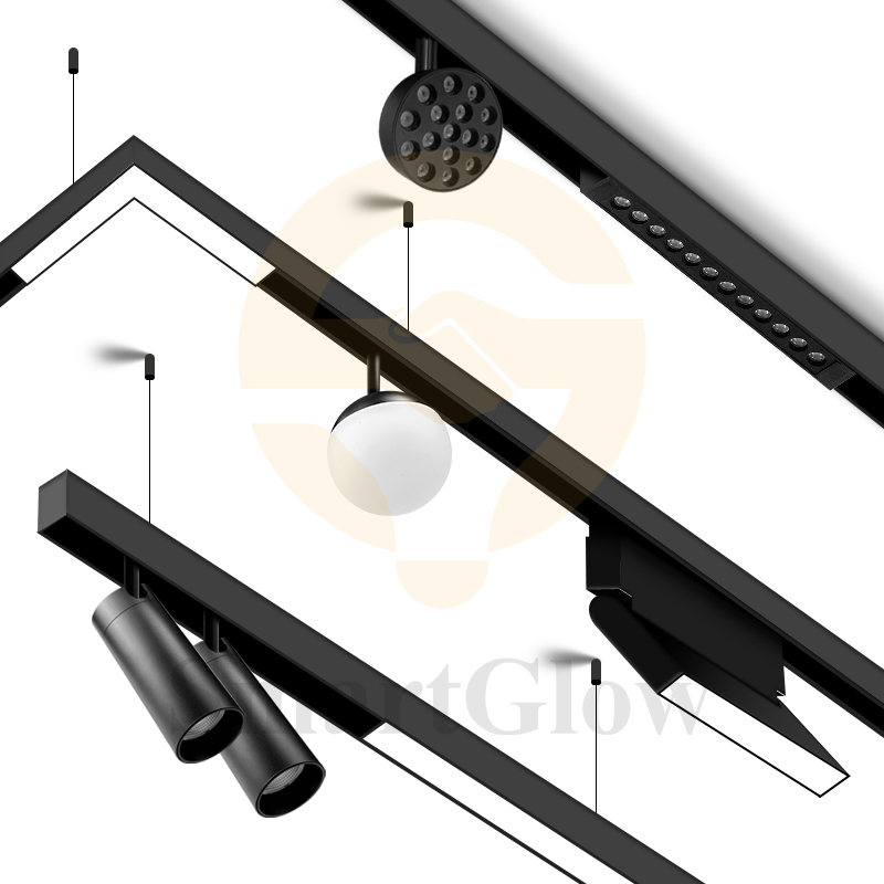 Tuya Smart Intelligent System Apartment Villa Decoration Lighting Stretch Ceiling Soft Film Profile Magnetic Track Light 220V