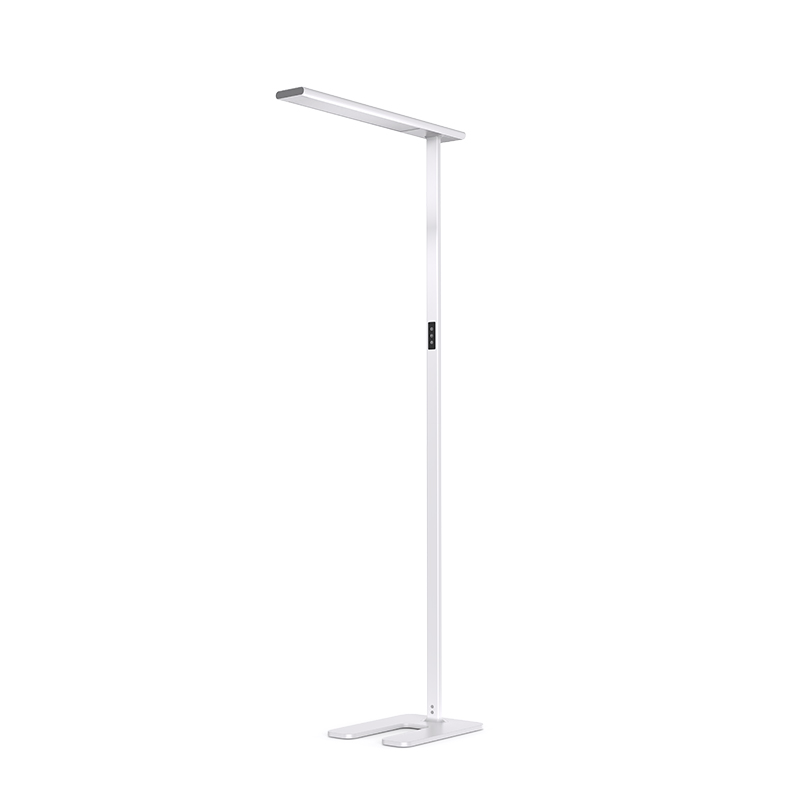 Long Arm LED Floor Lamp Eye Protection USB Port and Touch Control Design Learning Lamp for Students Reading or Studying