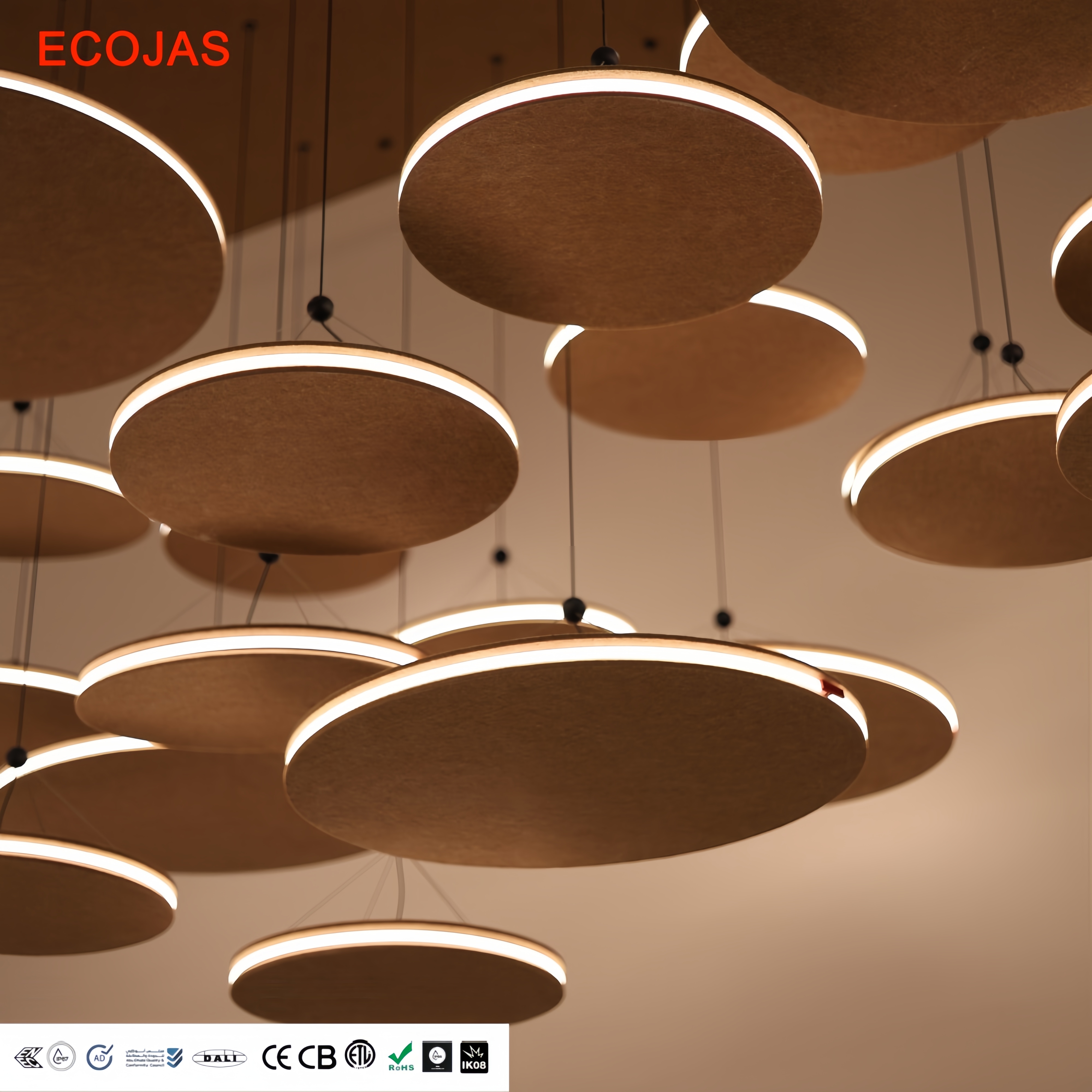 ECOJAS Bauhaus Industrial Designer Chandelier LED Dimmable App Control Home Office &amp; Dining Room Light