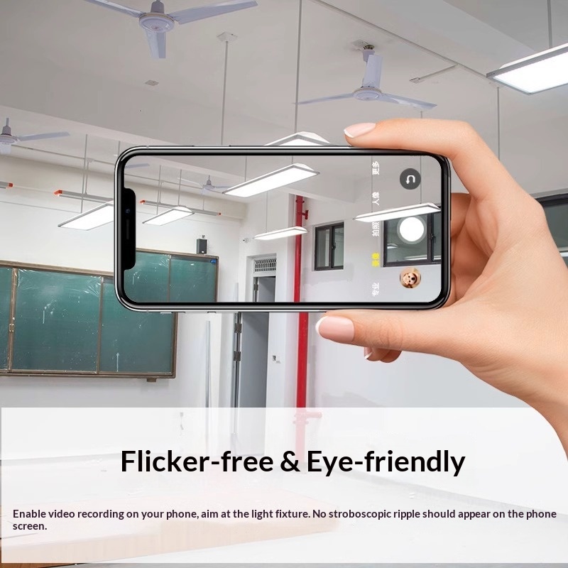New National Standard Aluminum LED Classroom Light Eye Protection Blackboard Light Training Education Anti-Glare Chandelier