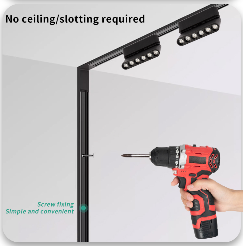 Whole-House Smart 48V LED Magnetic Track Lights System