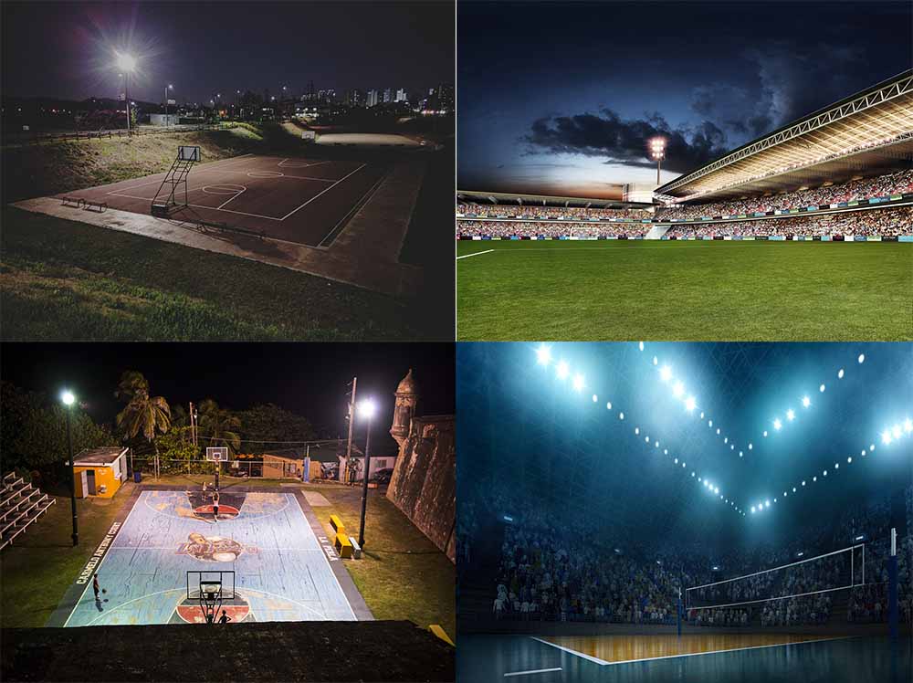 1000W Soccer Stadium Light Ip65 Sport Stadium LED Flood Light for Large Indoor Sport Facilities