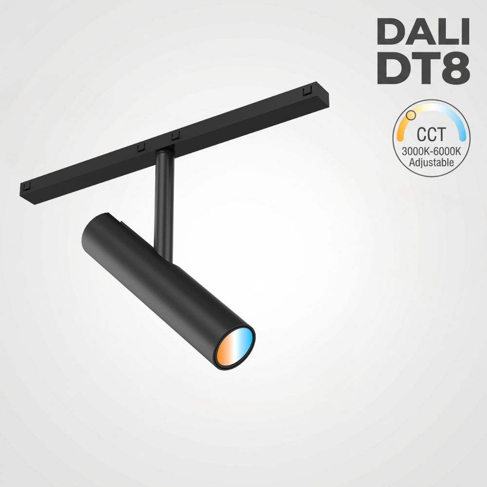 Low Voltage Recessed Magnetic Rail Spotlight Dimmable Smart Home System 48v Adjustable Led Dali Track Light Villa Retail Shop