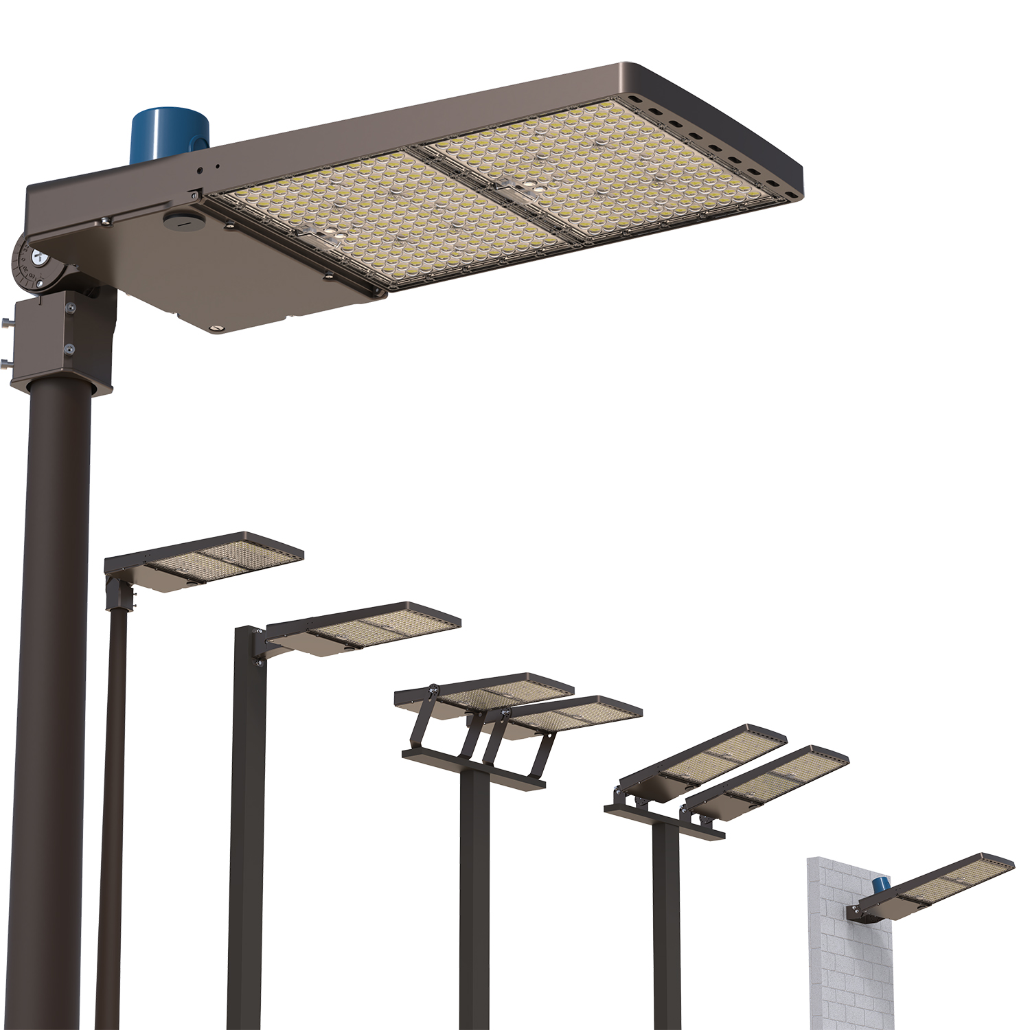 LED Area Parking Lot Shoebox Street Light 100W 150W 200W 240W 300W 400W 500W Led Street Light CE UL 160LM LED Outdoor Lighting