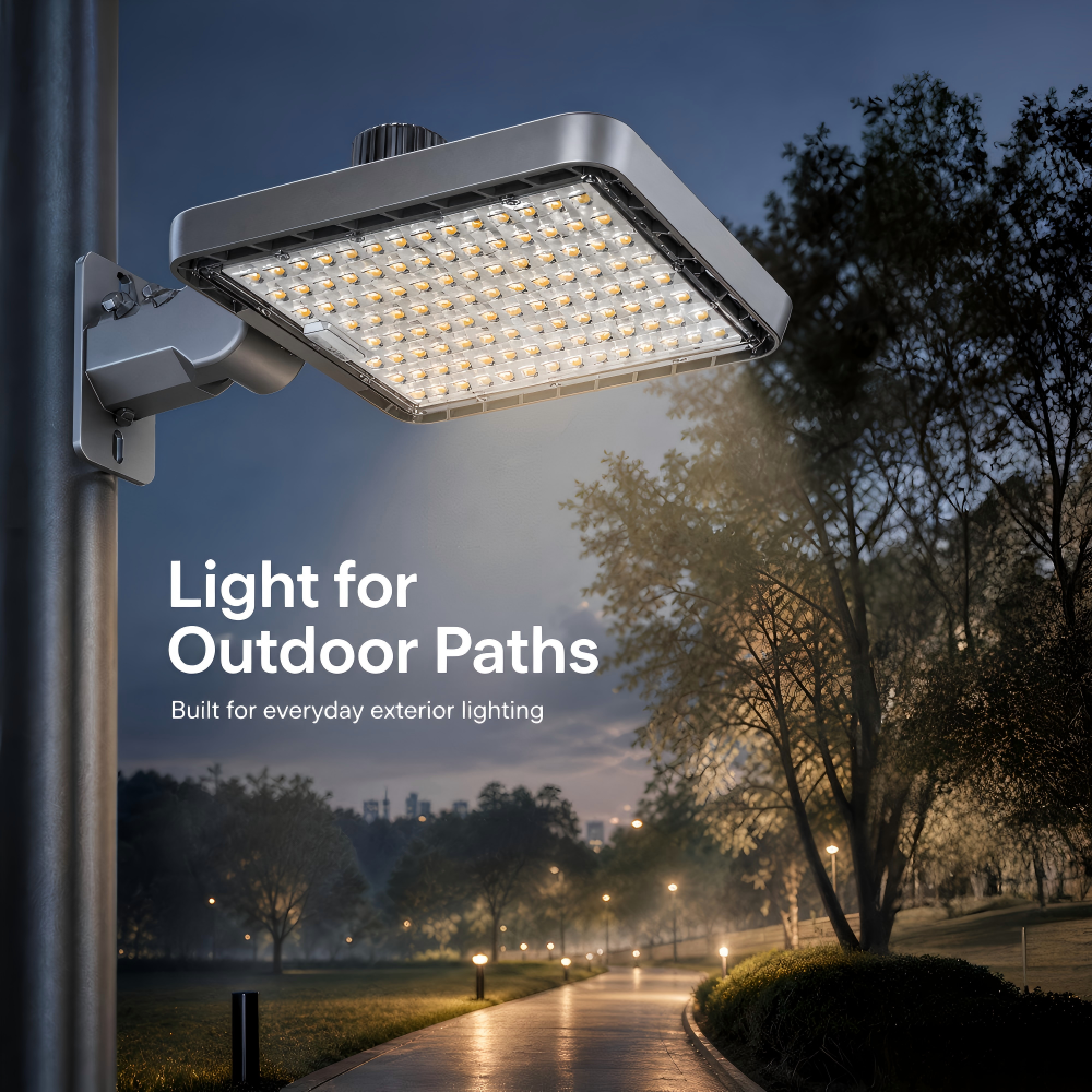 Smart Motion Sensor Solar Street Light Hybrid AC Stadium Street Area Lighting Waterproof Fixture