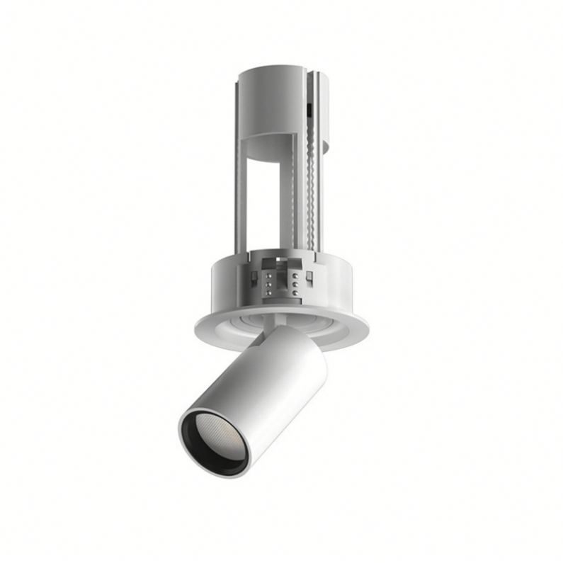 2024 Factory Aluminum Modern Recessed Adjustable 6W Dimmable Stretch Track Light 60 Degree Beam Angle LED Pull Downlight Hotel