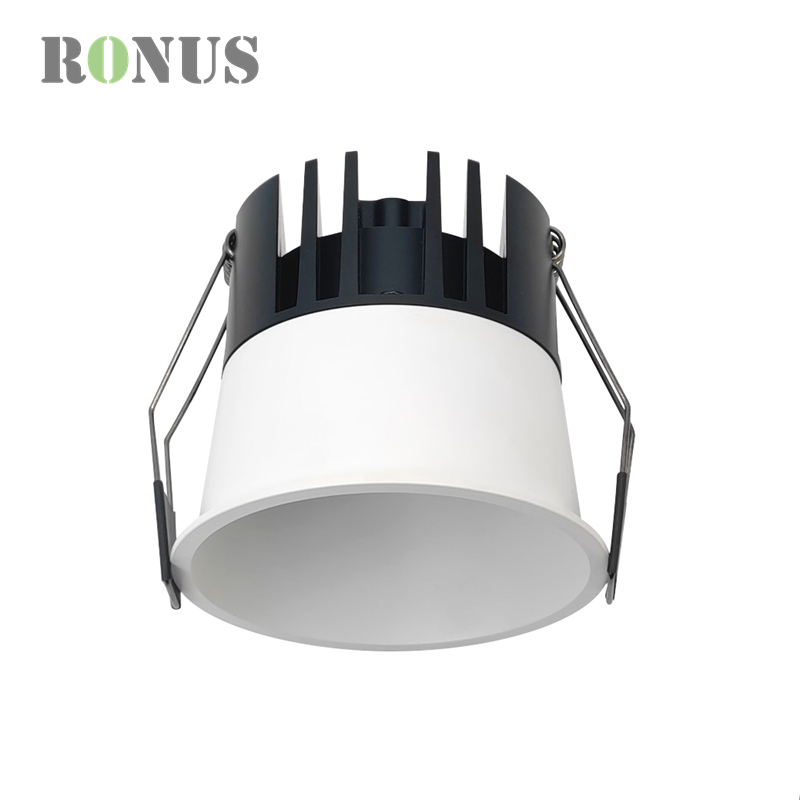 Fixed Commercial Ceiling Focus 9W Spot Down Light Anti Glare COB Recessed LED Spotlight