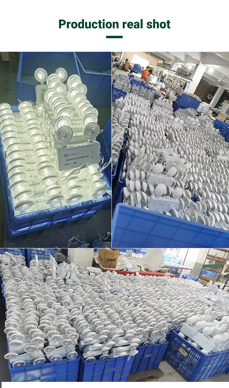 Emergency Exit Sign Lights Rechargeable Double Head Lighting Emergency Integrated Led Emergency Exit Sign Light