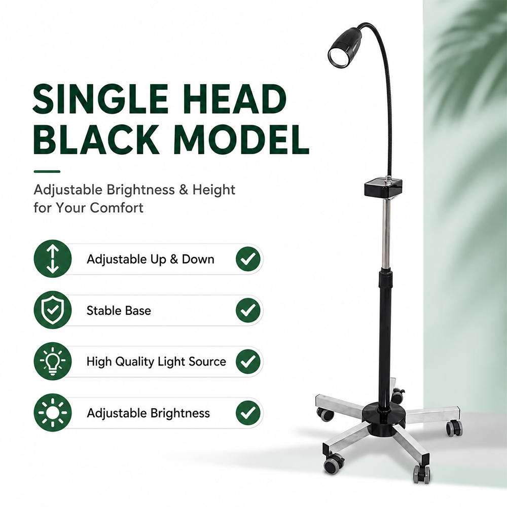 High Brightness LED Surgical Examination Lamp Medical Clinic Floor Standing Diagnostic Light