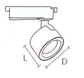 Competitive Led Track Light Gu10 System and Led Track Light Barn Door