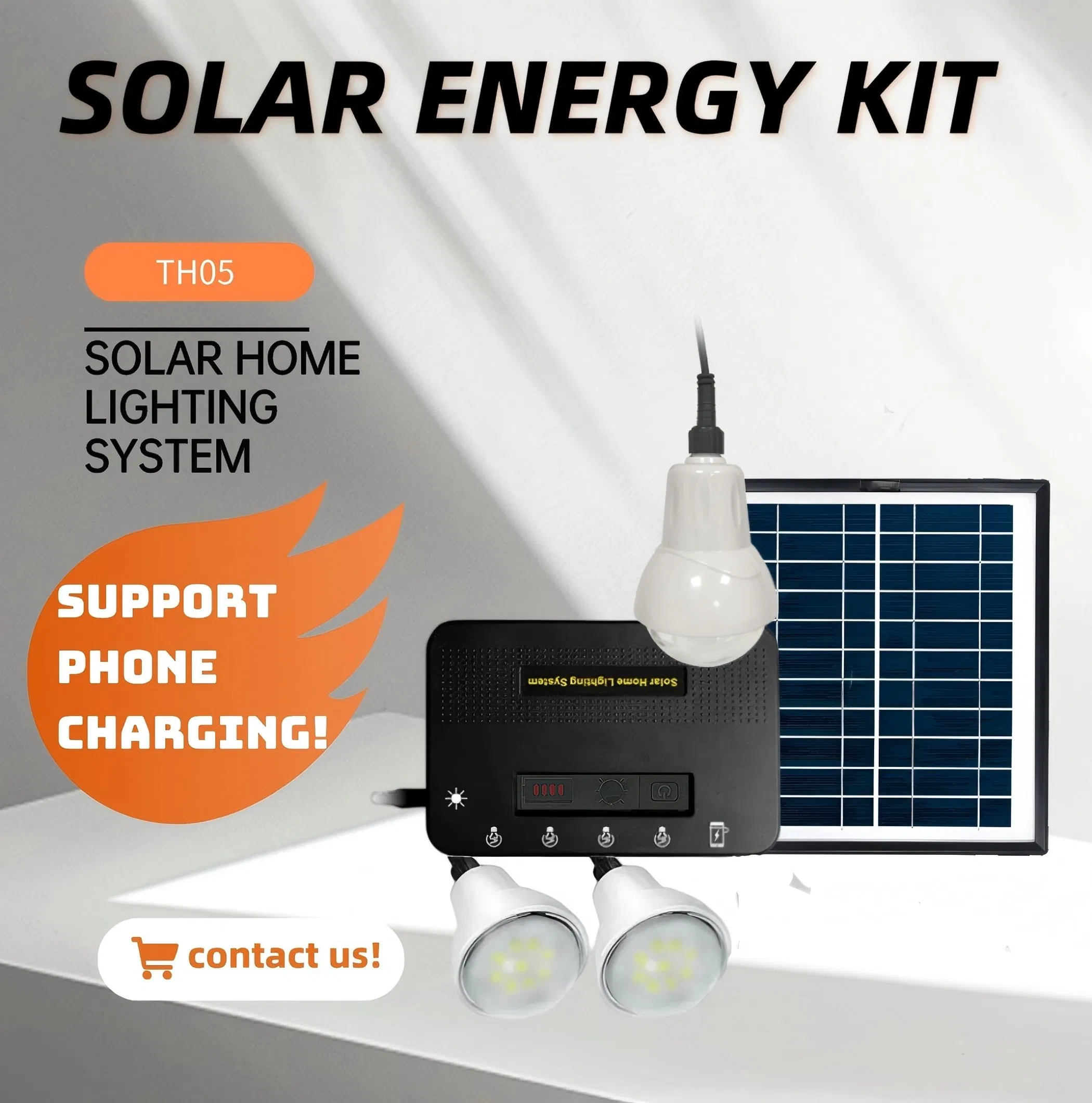 Efficient Solar Home System Solar Energy Kit 3LED Lights