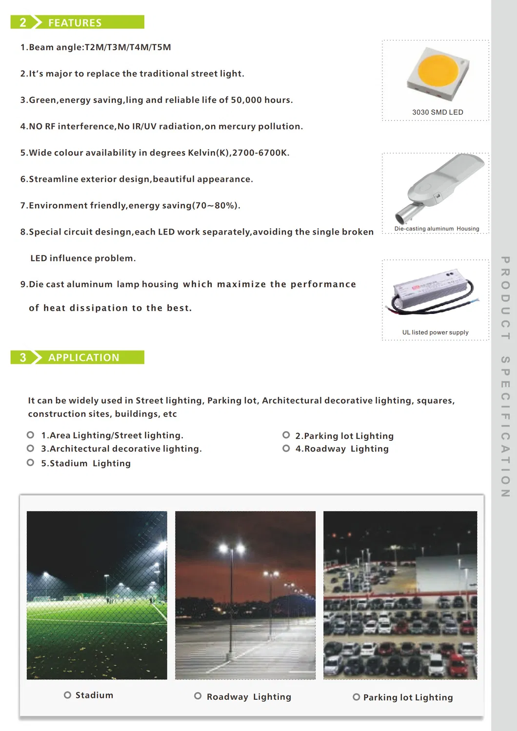 Smart 80W LED Solar All-in-One Road Lamp Energy-Efficient Street Lighting System