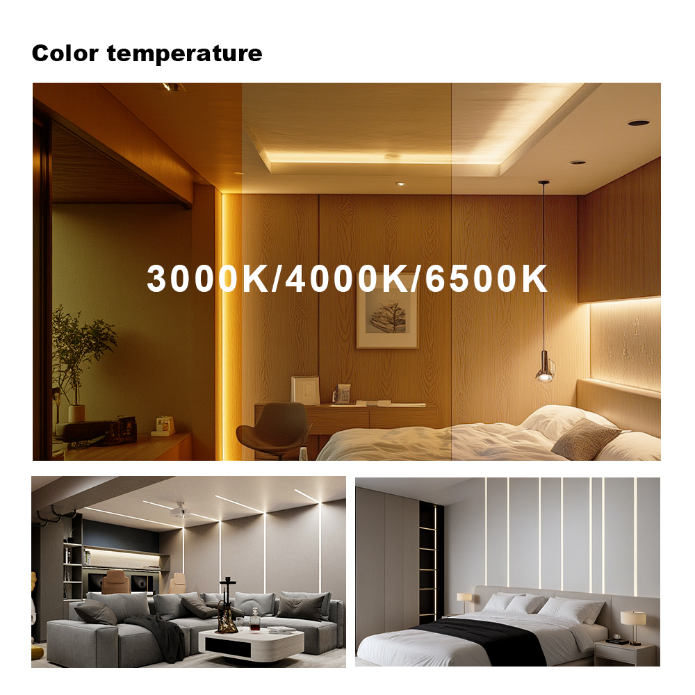Smart APP Control Plug-in Play Flexible Copper Channel IP67 LED Lighting Slat Wall Wood Panel Decoration Solution Kits
