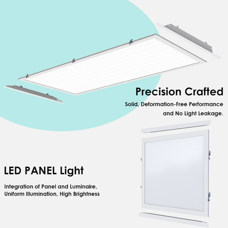 Commercial Hotel Office Indoor Dimmable Square Slim Ceiling Mount Led Backlit Panel Light With Motion Sensor
