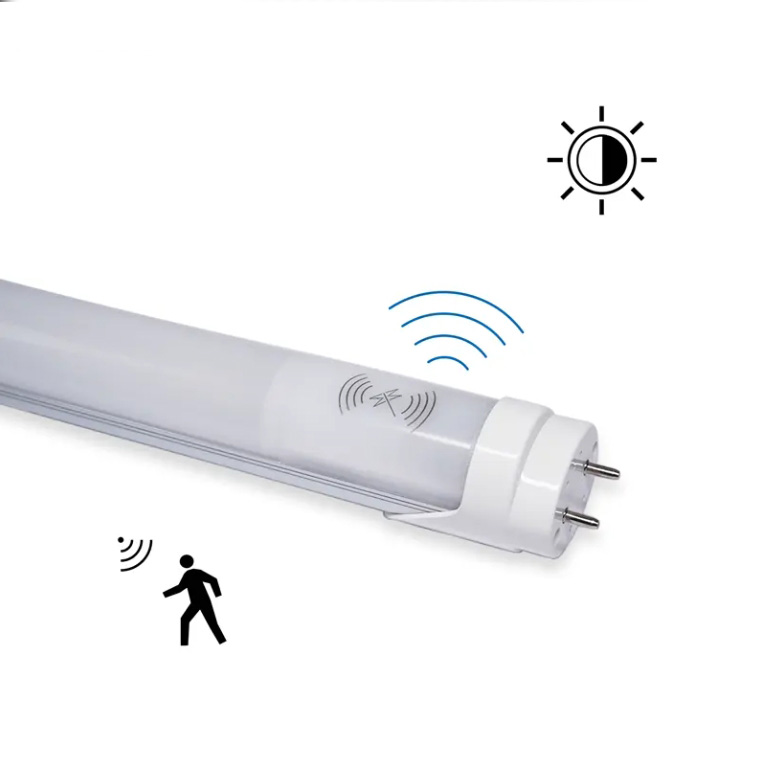 Commercial Smart Hospital 4ft Lighting System Tube8 LED Dimmable Built-in Lamps Motion Daylight Sensor PC Body Emergency Pir