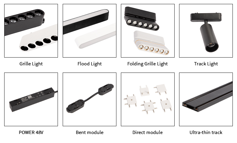 Whole-House Smart 48V LED Magnetic Track Lights System
