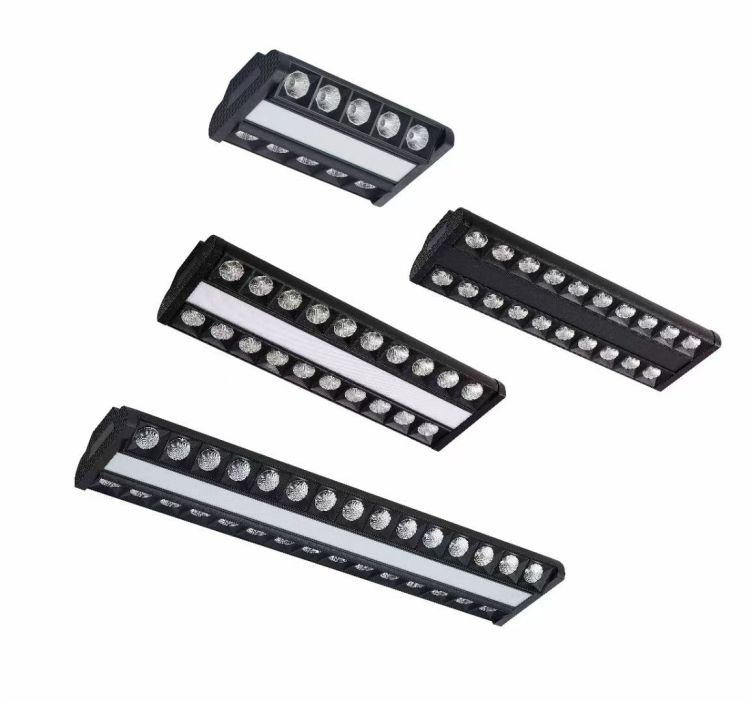 Linear Suspended Track Lighting System 1500mm, High Ceiling Commercial LED Track Light for Restaurant Hotel Gallery, 80W