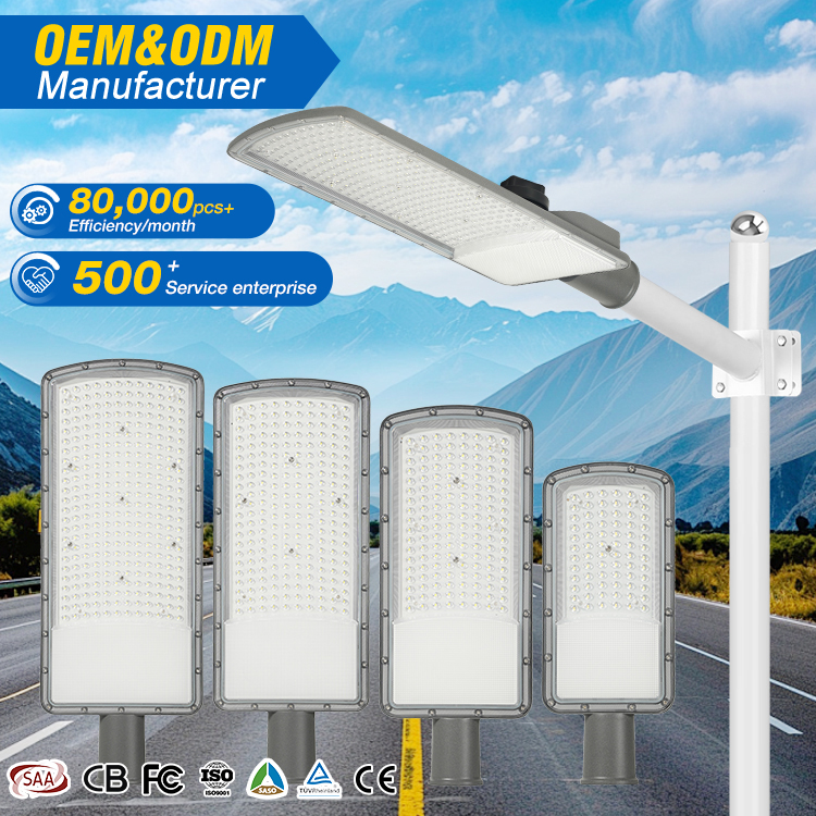 Parking Lot Lighting Outdoor Waterproof Ip65 StreetLight Road Light 50w 100w 150w 200w Led Street Light