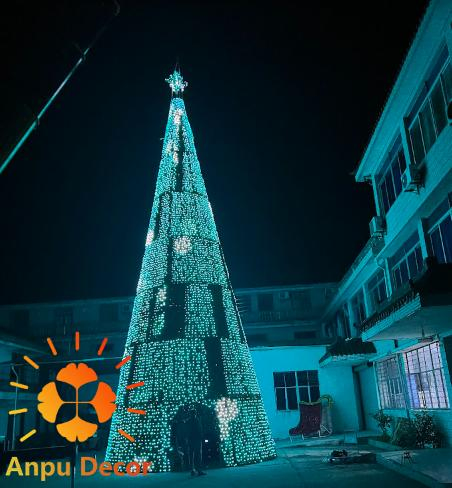 Anpu Decor Commercial PVC Artificial LED 20FT 30FT 40FT 50FT Giant Outdoor Everest Lighting Christmas Tree (Xmas)