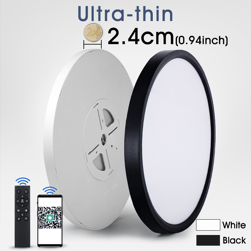 Ultra Thin Intelligent Home Lighting 48W 500mm APP Remote Control Switch Controlled Smart Led Ceiling Lights for Indoor Lighting