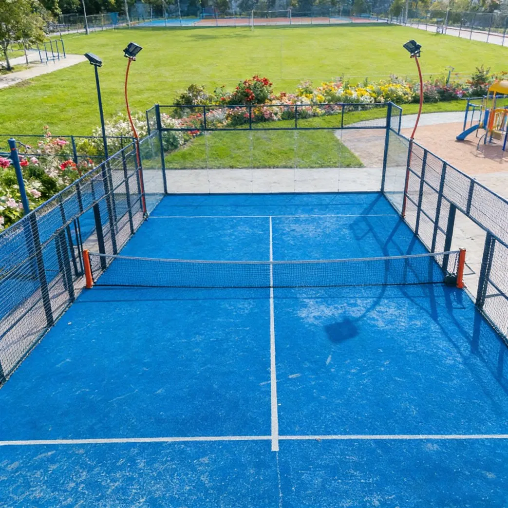 Sports System with Remote Control Features and Energy Efficient LED Layout for Modern Professional Clubs Smart Lighting Padel