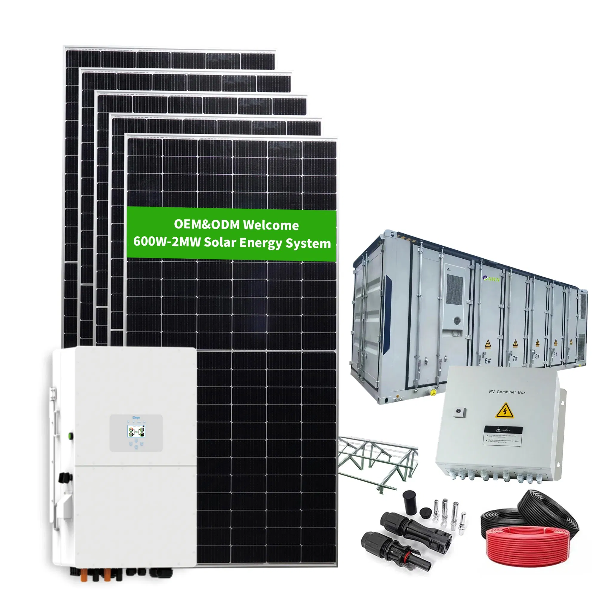 Efficient Renewable Power Management Solar System 100kw 200kw Sustainable Energy Backup Solar System