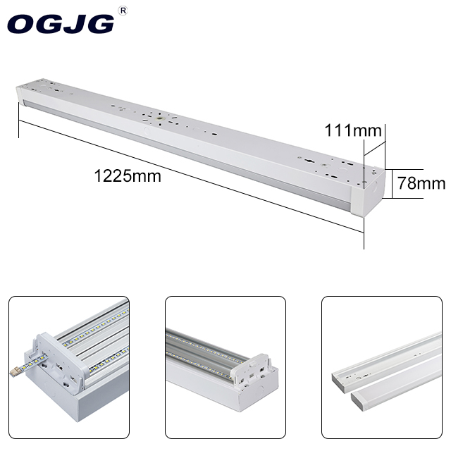 ETL CETL DLC 4ft 40W 60W Classroom Lighting Fixture LED Tube Lights Linear Batten Light