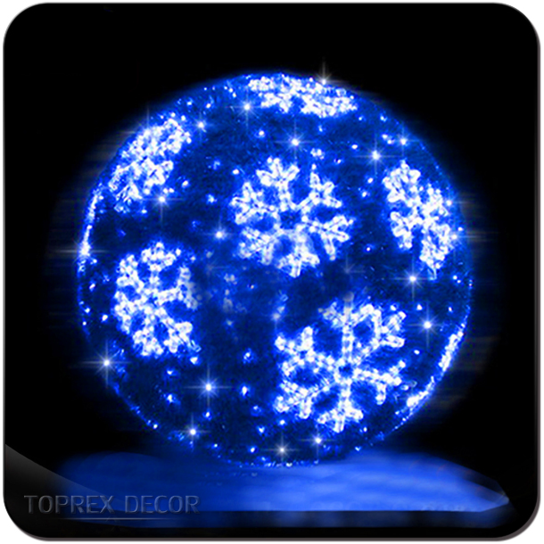 Toprex Decorative Night Lights LED Christmas Ball Ornaments Round Glass Decorations Lighting