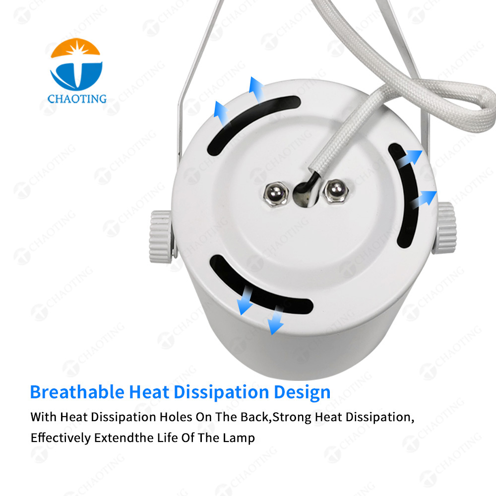 New Design Retail Showroom Cob Lighting Rail System E27 Lamp Head 7W Commercial Linear Ceil Par20 Led Track Spot Light Housing