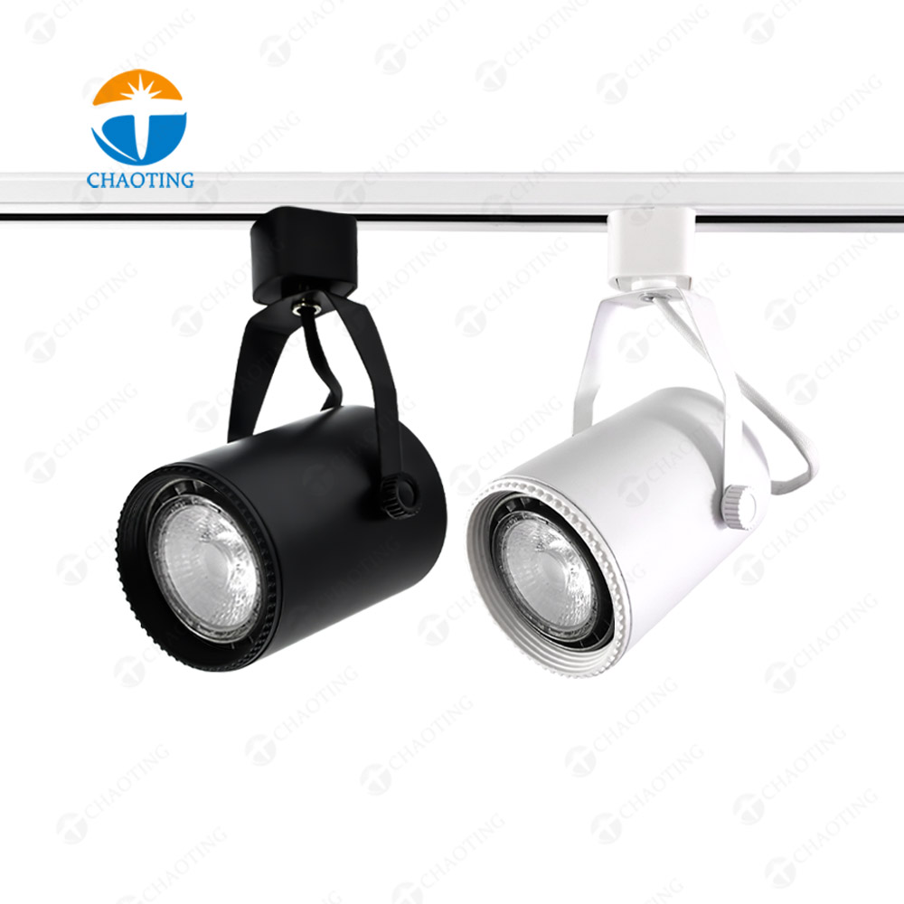 New Design Retail Showroom Cob Lighting Rail System E27 Lamp Head 7W Commercial Linear Ceil Par20 Led Track Spot Light Housing