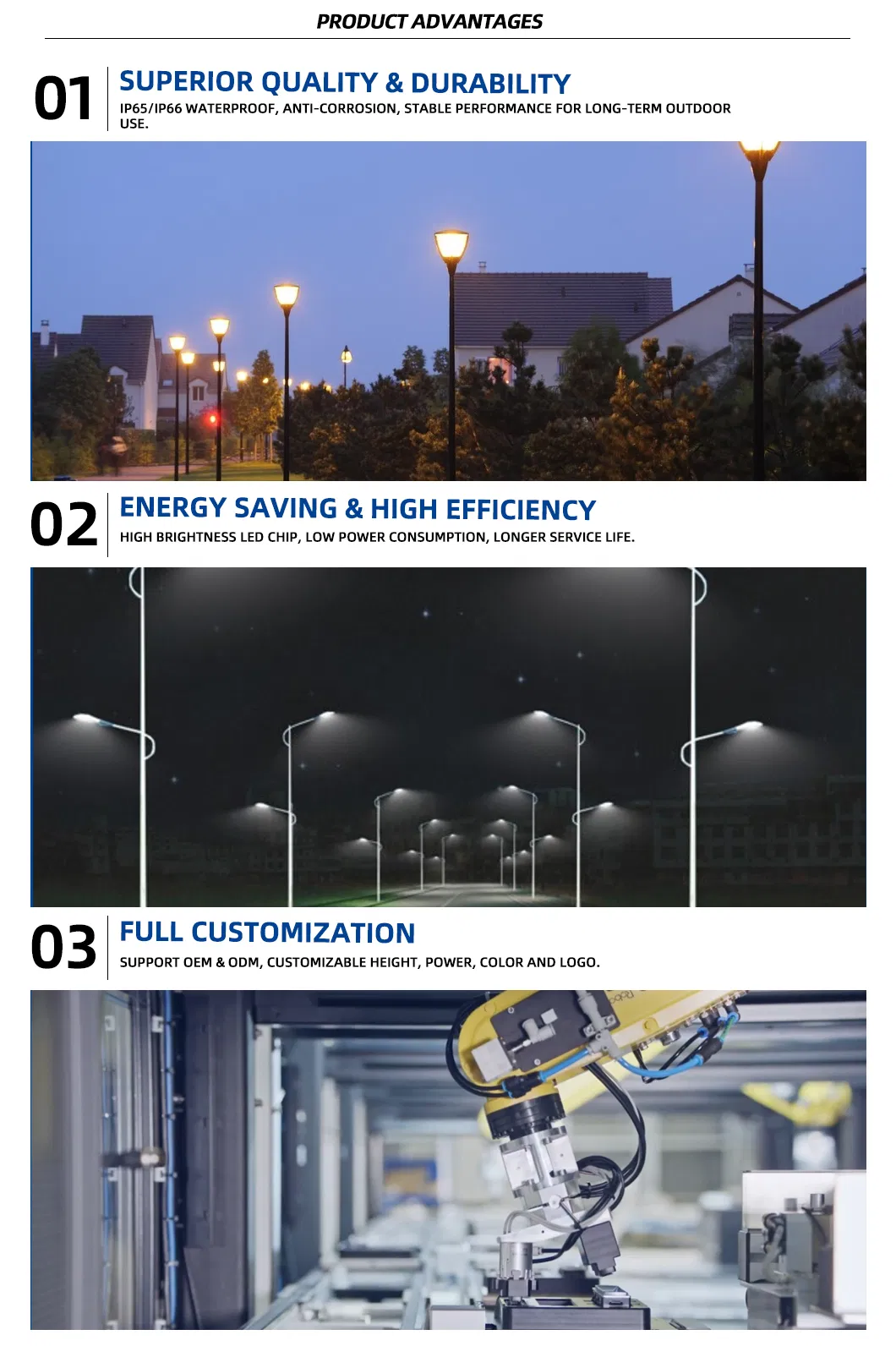 Professional Series Street Light Outdoor LED for Municipal Infrastructure Improvement Projects