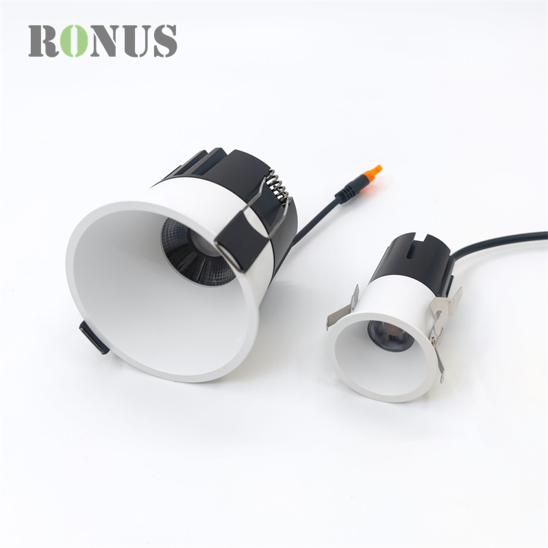 Fixed Commercial Ceiling Focus 9W Spot Down Light Anti Glare COB Recessed LED Spotlight