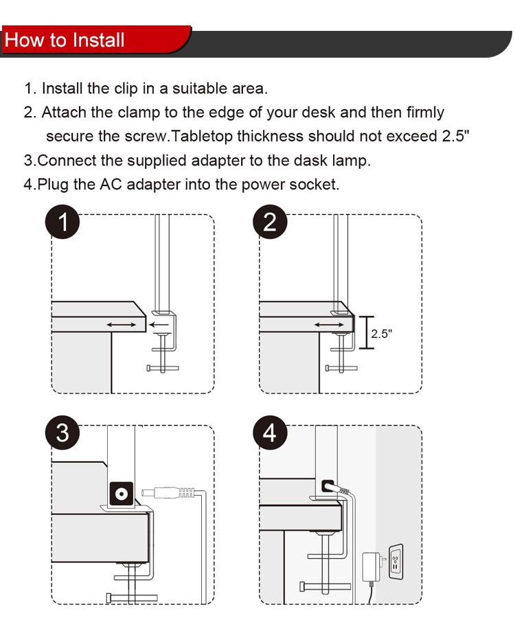 Luxury Office Home Hotel Reading Room Design Monitor Desktop Screen Swing Arm Metal Led Desk Lamp Table Light