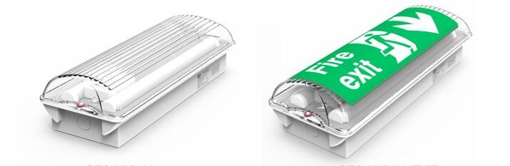 Automatically Waterproof Wall And Ceiling Mounted Maintained/non-maintained Emergency Bulkhead Light