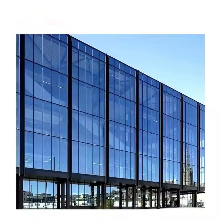 Modern Design Glass Curtain Wall System with Insulated Glass Panel Competitive Pricing