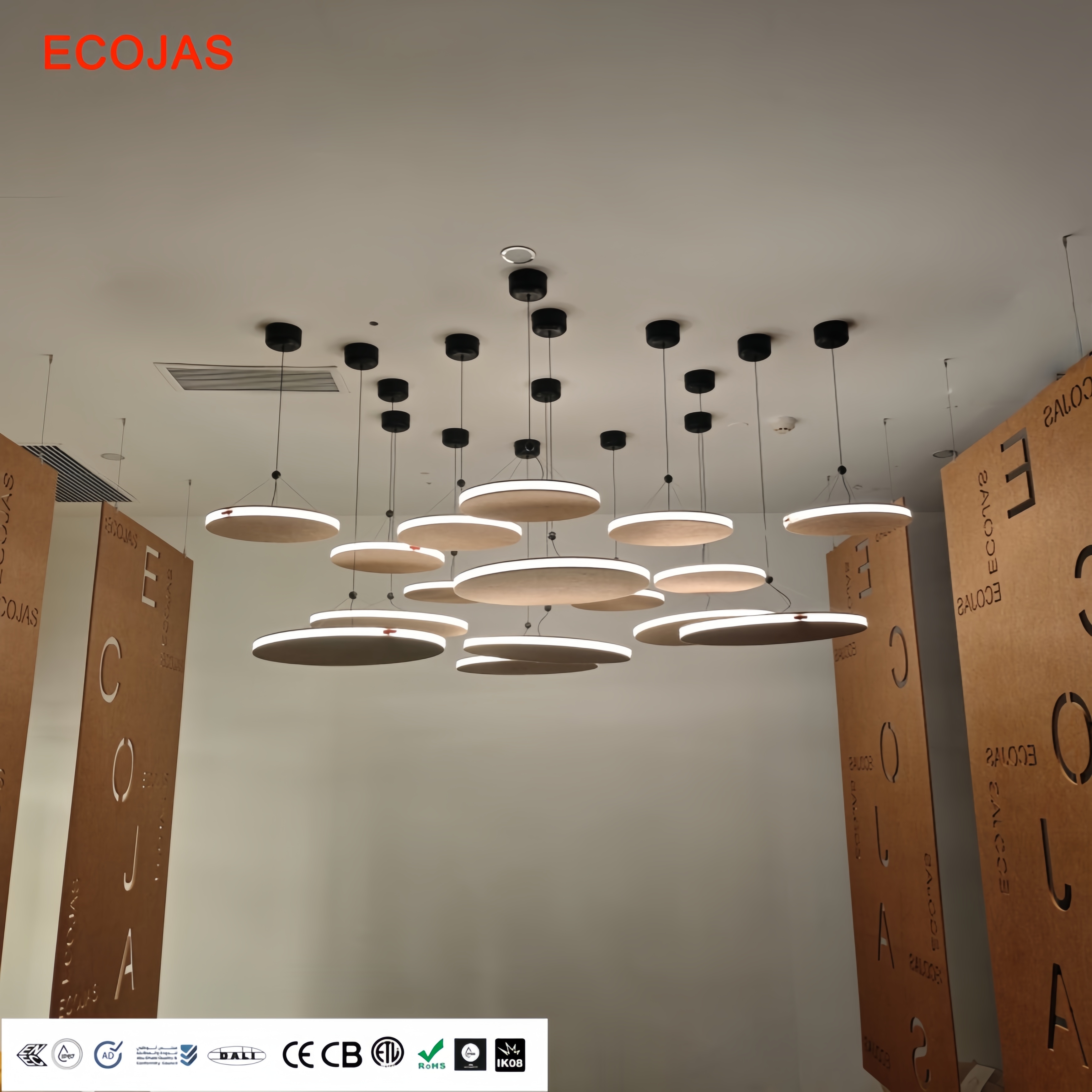 ECOJAS Bauhaus Industrial Designer Chandelier LED Dimmable App Control Home Office &amp; Dining Room Light