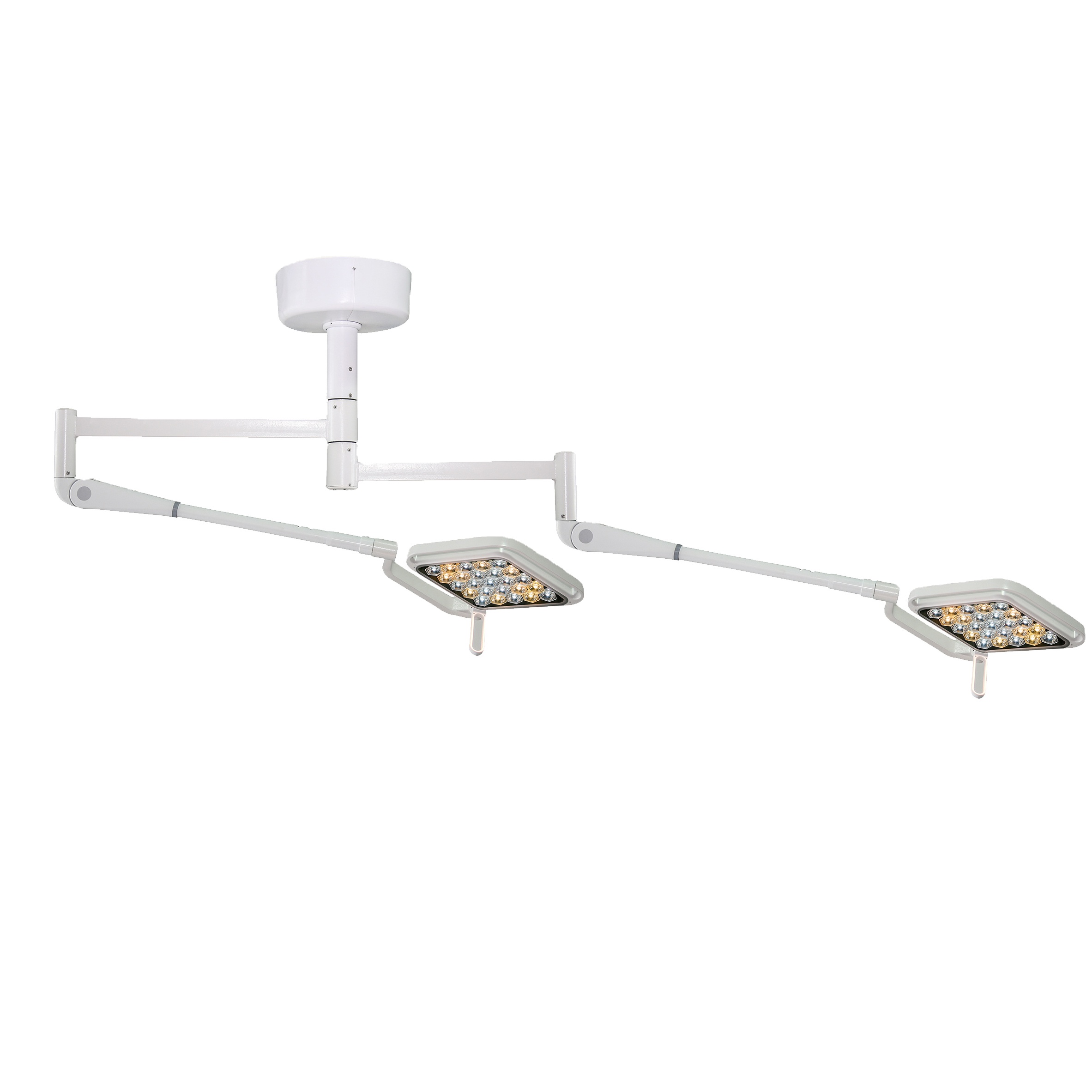Double LED Clinic Examination Lamp Portable Electric Hospital Operating Spot Lights Adjustable Height CE Quality Certified