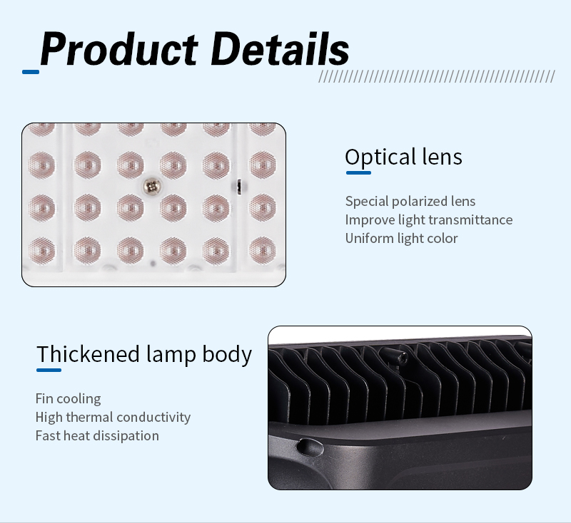 Aluminum Body IP65 Protection High Power 1000W Foldable LED Projector Lights Detail
