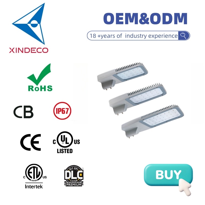 High Lumen Modular LED Street Light IP67 AC 5-Year Warranty Smartthings Aluminum Alloy 150 Beam Angle 5000K Daylight Lighting