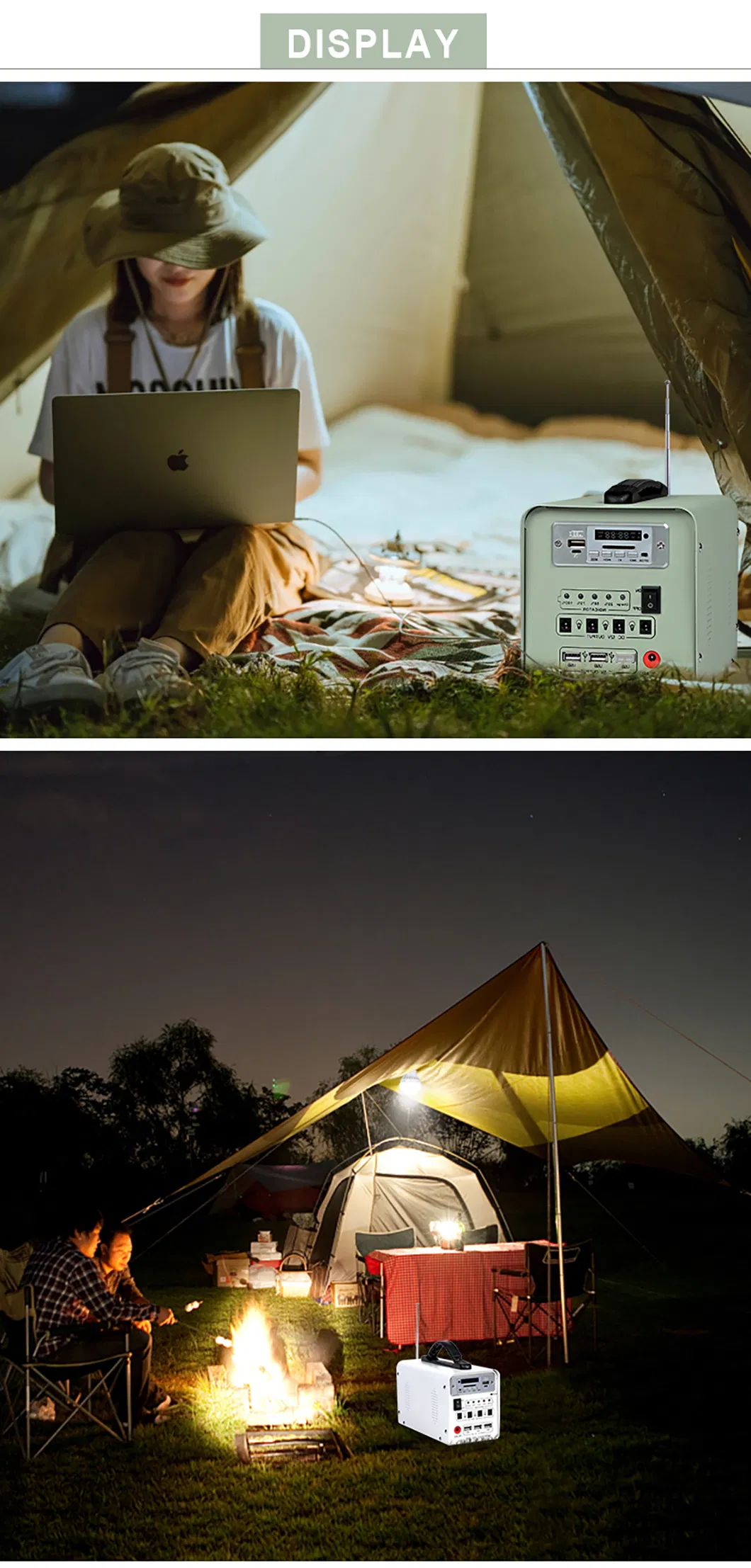Efficient 30W Portable Solar Lighting System for Outdoor Adventures