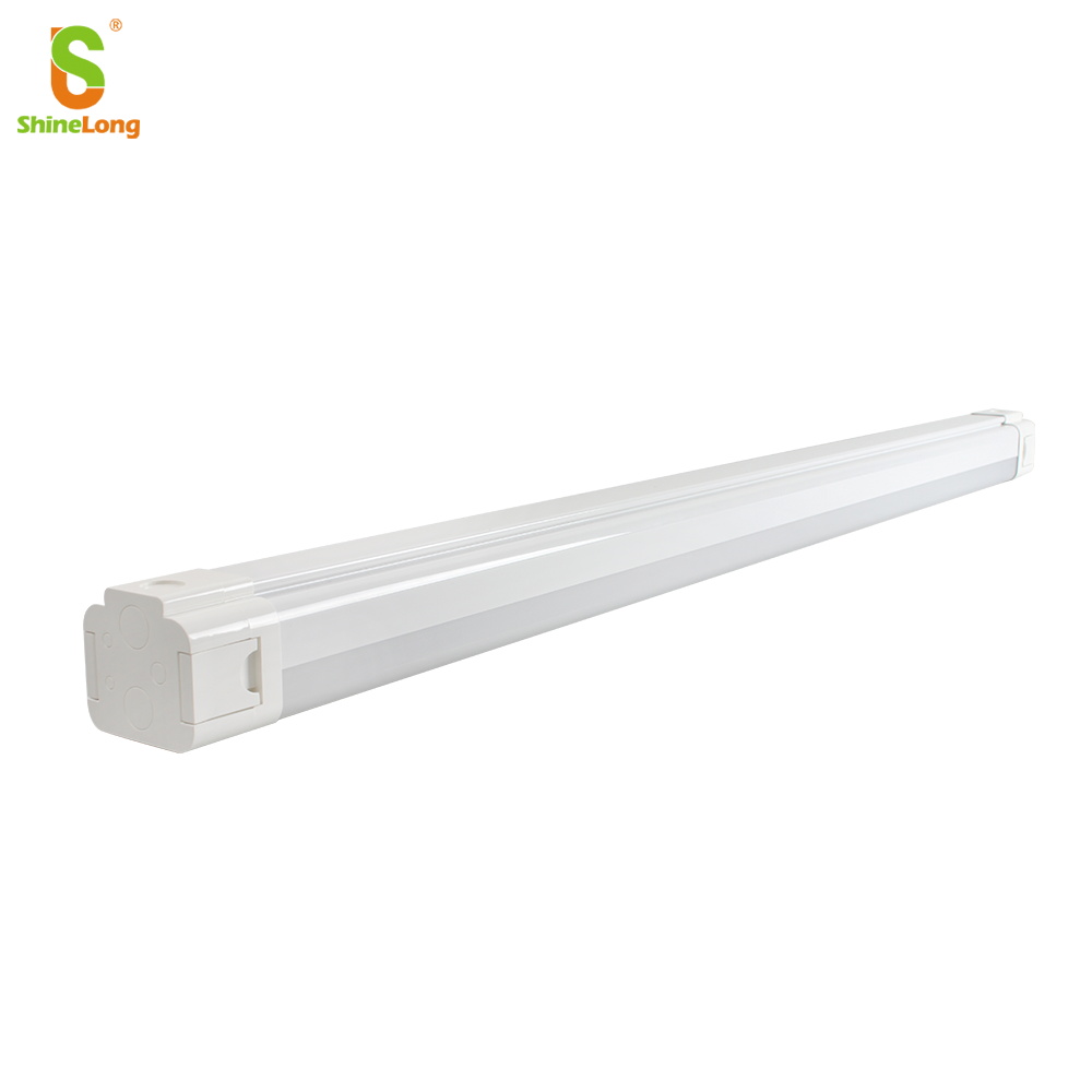 Outdoor Office LED Vapor Tight IP65 Waterproof Linear Batten Light 4FT 5FT Triproof Light Fixture with 5-Year Warranty Dimmable