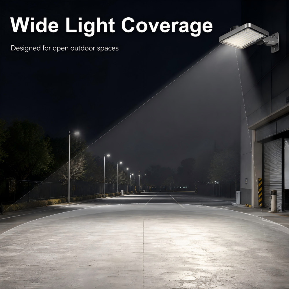 Smart Motion Sensor Solar Street Light Hybrid AC Stadium Street Area Lighting Waterproof Fixture