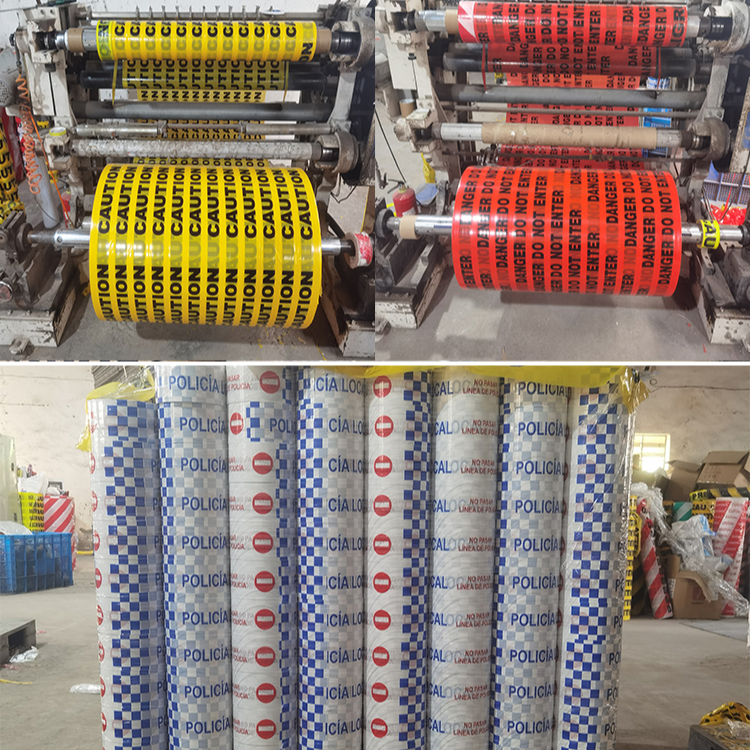 EONBON Customized Premium Yellow Barrier Caution Tape 3 Inch X 1000 Feet, Electrical Warning Yellow Caution PE Warning Tape