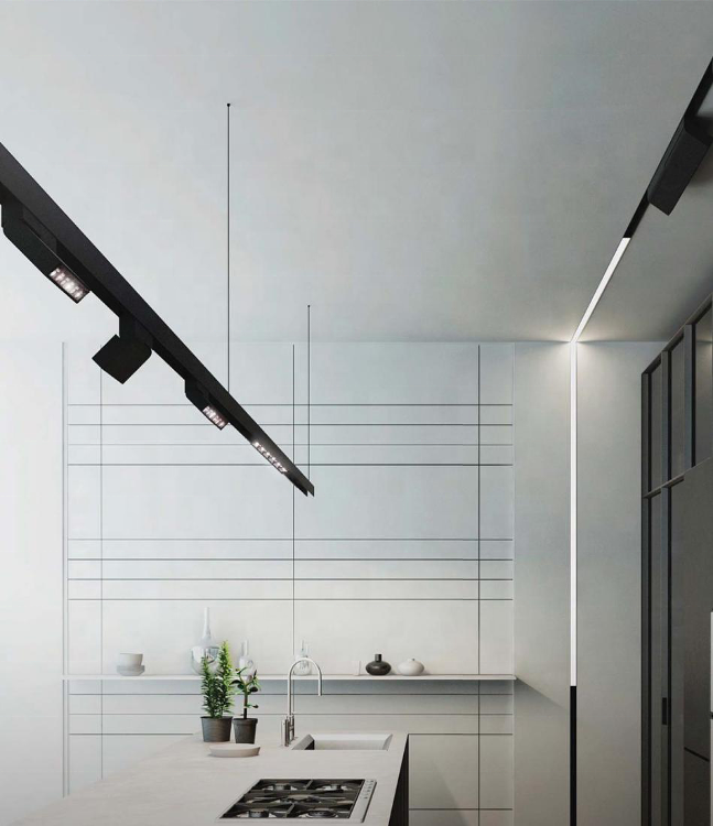 VANDO New Listing 2700K/3000K/4000K Retail Illumination Magneto Led Magnetic Track Light System