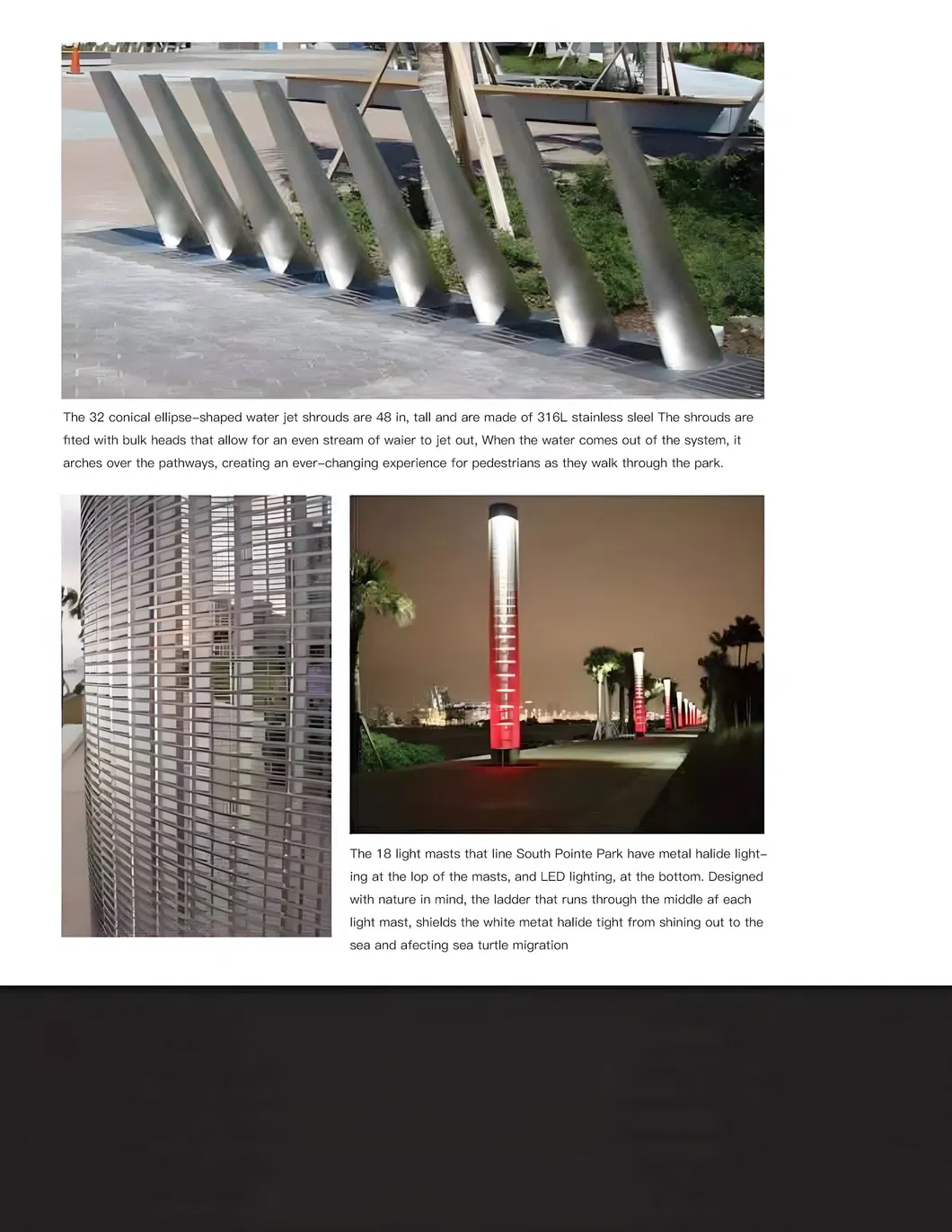 Stainless Steel Street Lighting System Pole and Bracket Complete Assembly
