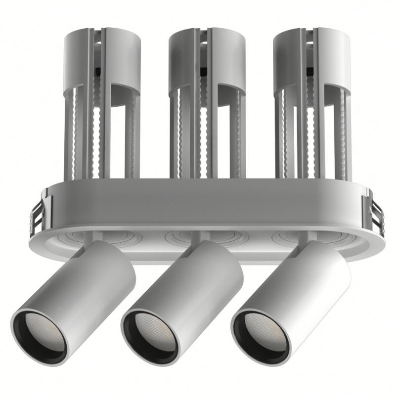 2024 Factory Aluminum Modern Recessed Adjustable 6W Dimmable Stretch Track Light 60 Degree Beam Angle LED Pull Downlight Hotel