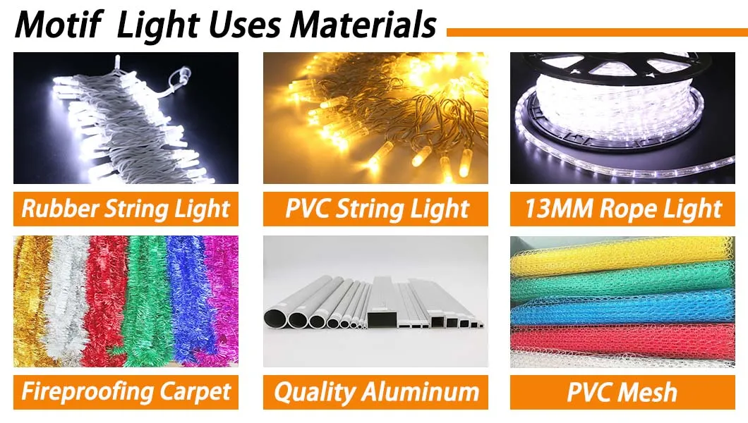 High Quality Outdoor Waterproof Christmas Commercial Outdoor Lighting Christmas Tree